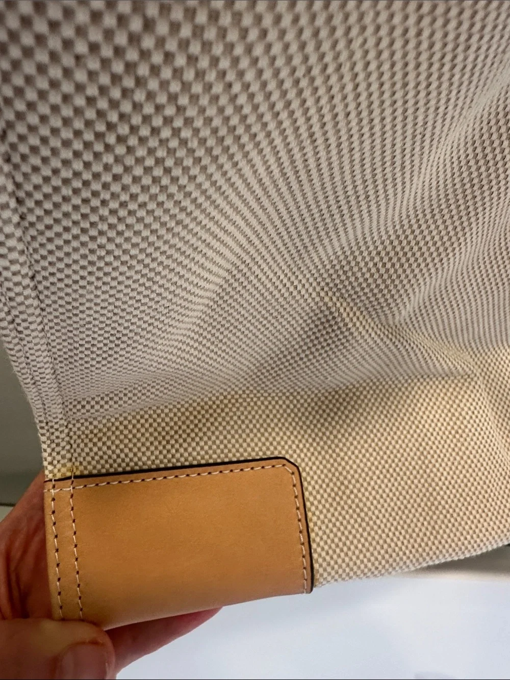 Tory Burch Ella Canvas Tote with Tan Leather Trim